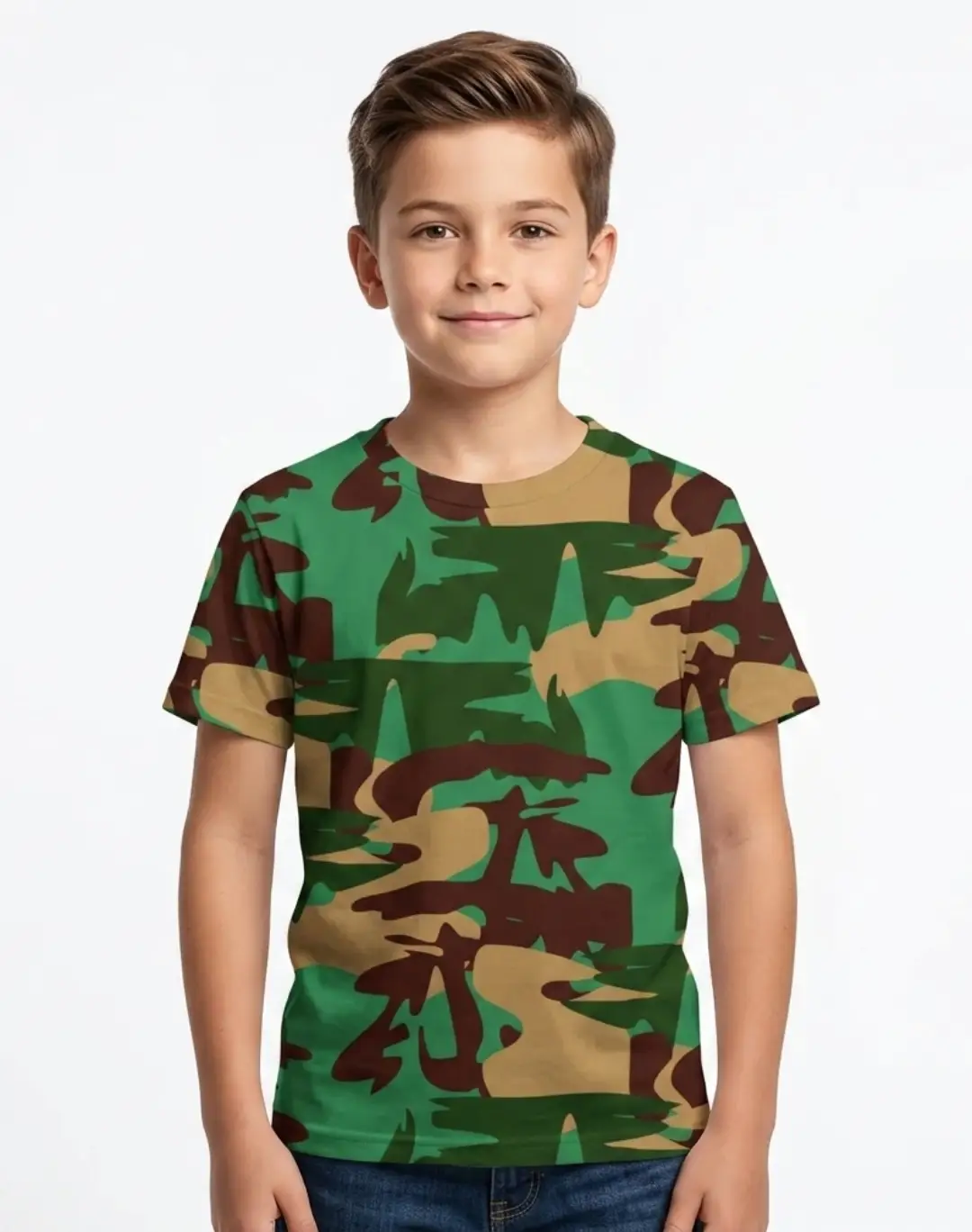 Kids Army Style Camo T-shirt