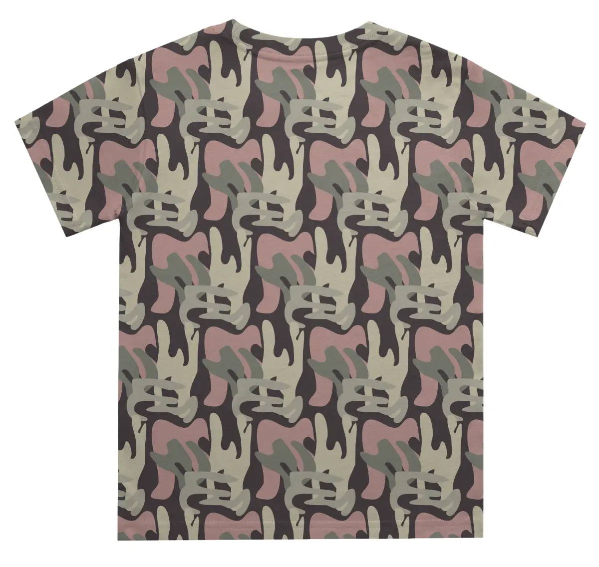 Kids Muddy Green Camouflage T-shirt - Image 3