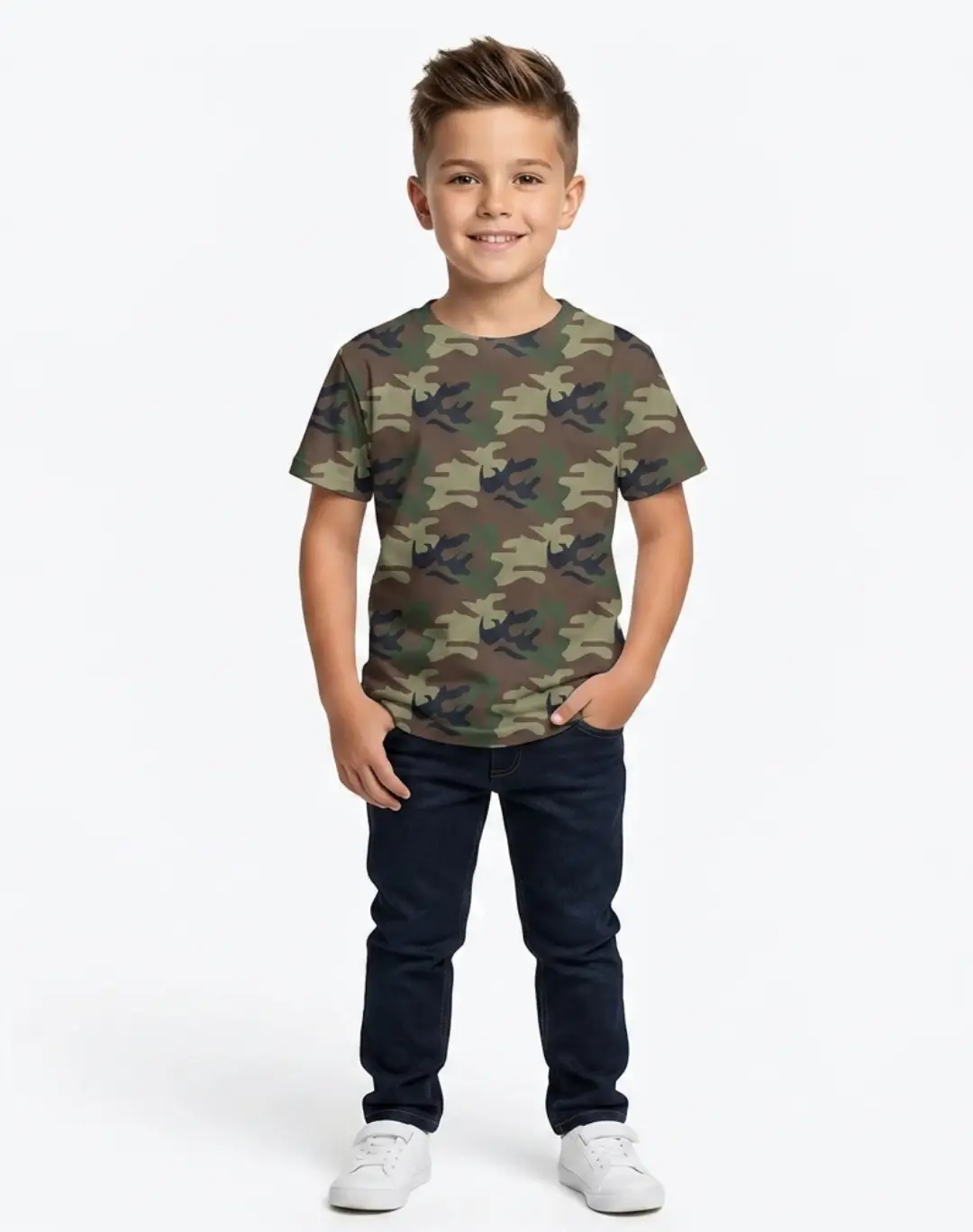 Kids Army Type Camo T-shirt