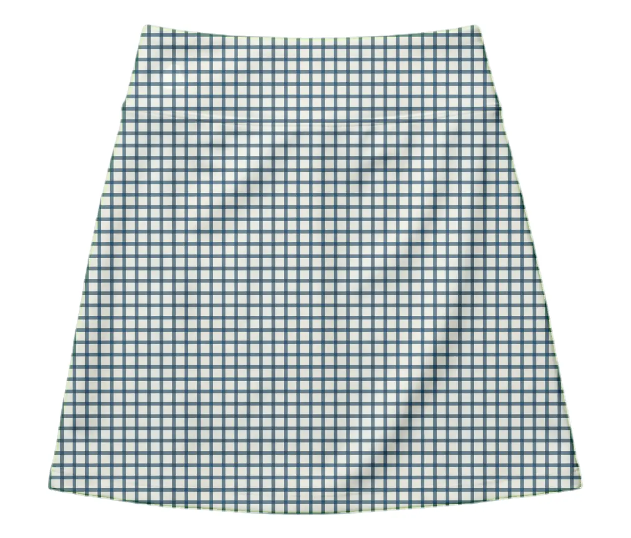 Checkered Plaid Print Mini Skirt And Tube Top Set - Image 2