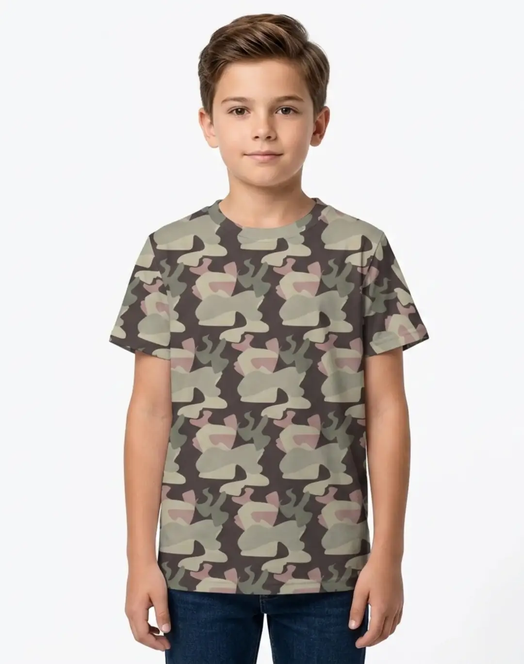 Kids Cinter Camouflage Color T-shirt