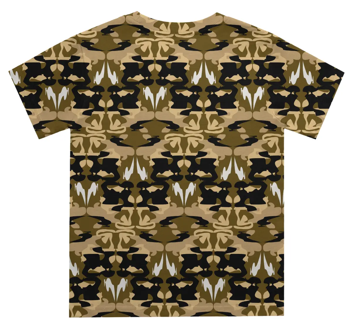 Kids Camel Color Camouflage T-shirt - Image 2