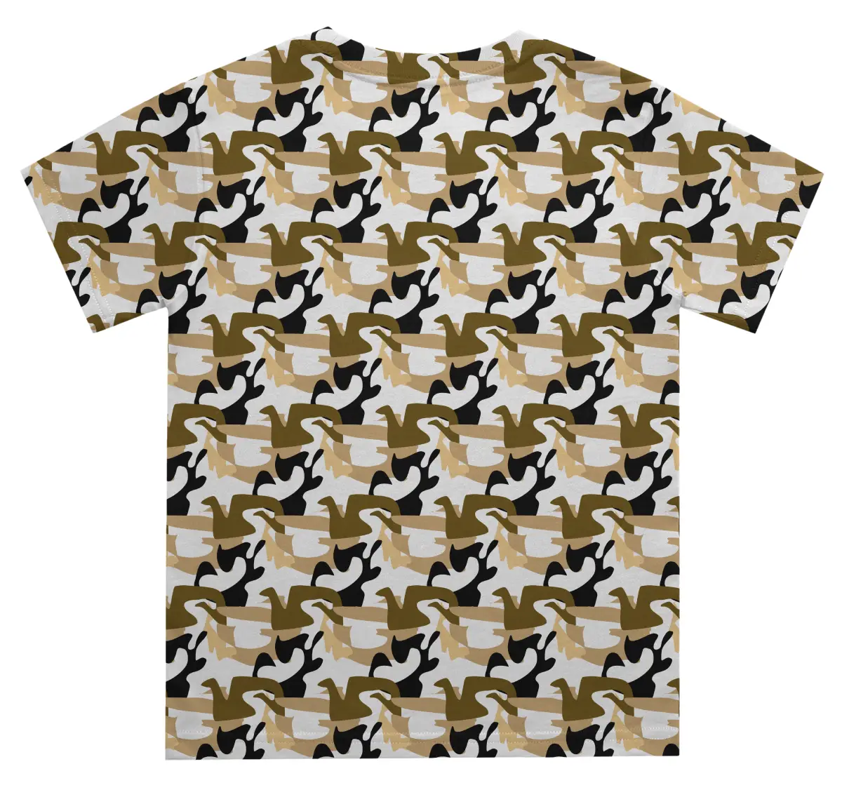Kids Royal White Brown Camouflage T-shirt - Image 3
