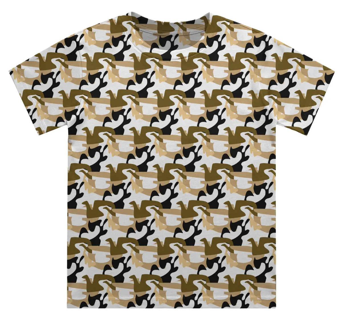 Kids Royal White Brown Camouflage T-shirt - Image 2