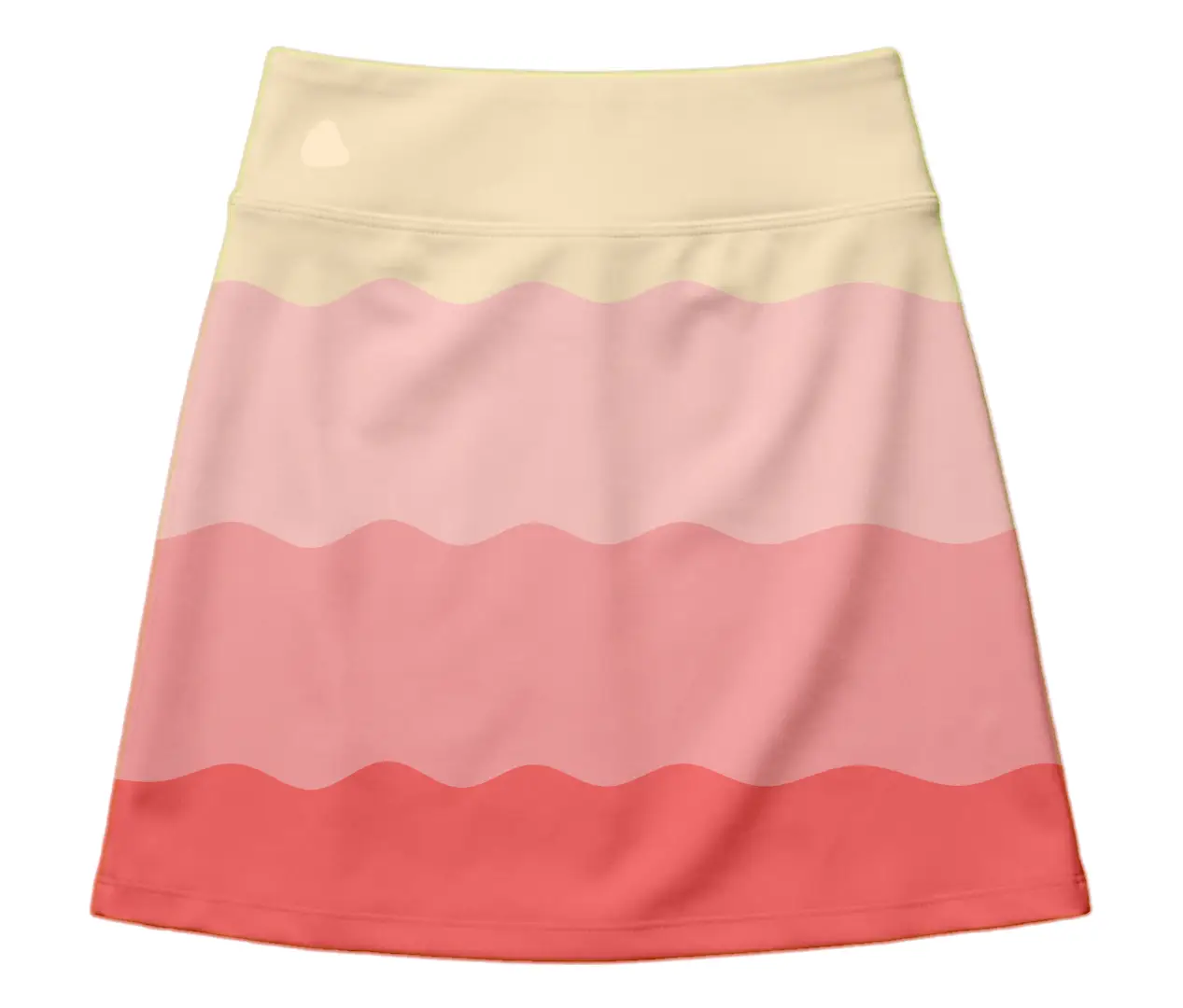 Pastle Waves Colorful Mini Skirt And Tube Top Set - Image 2