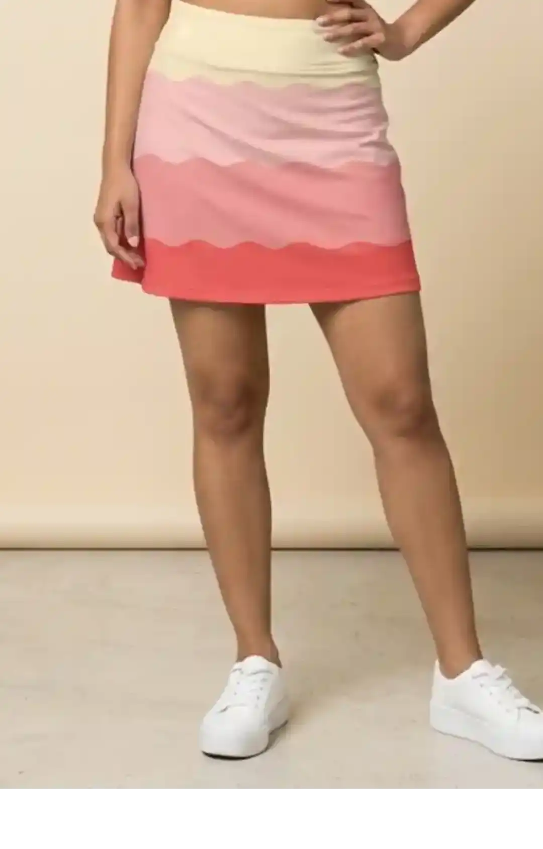 Pastle Waves Colorful Mini Skirt And Tube Top Set - Image 3
