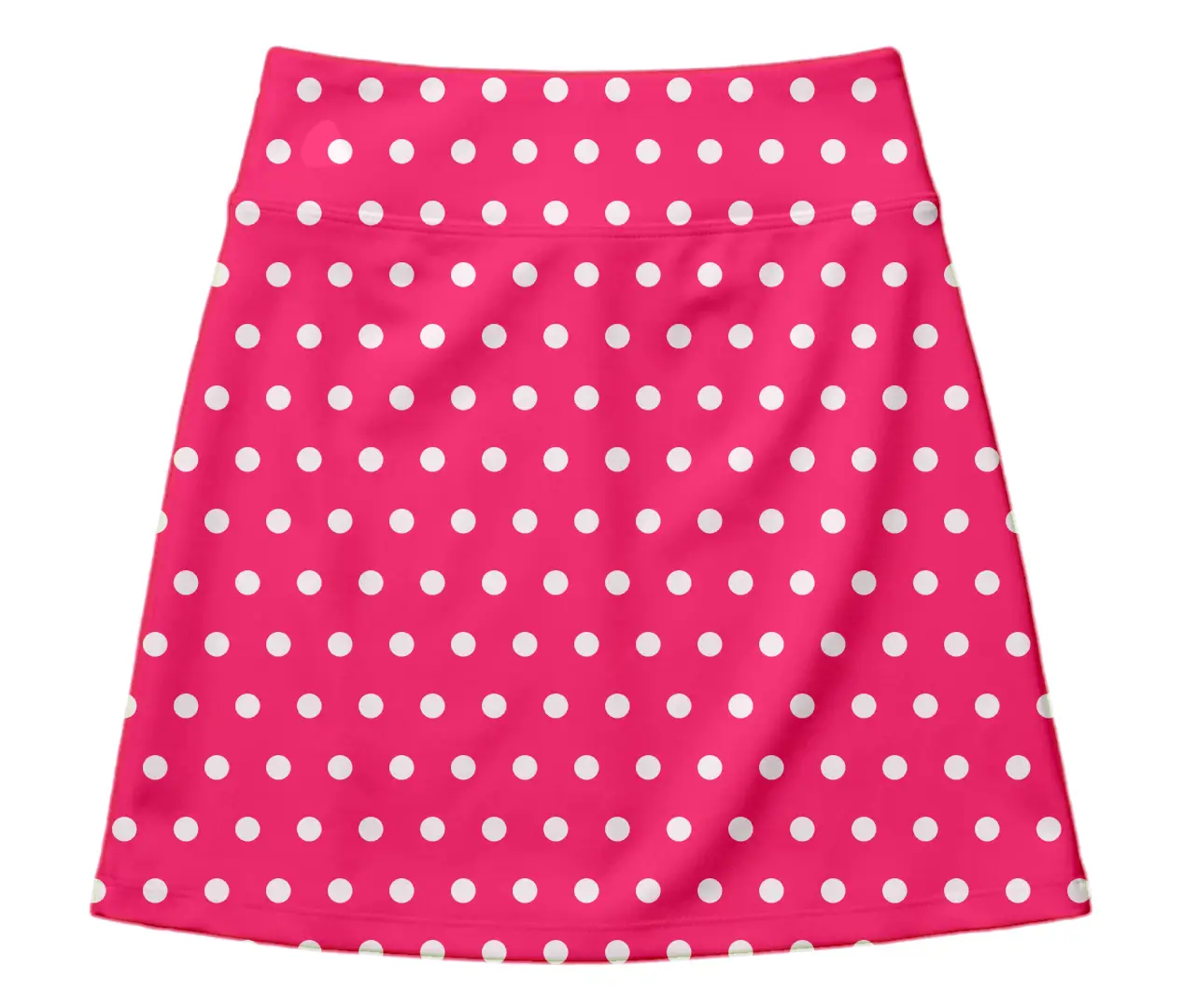 Pink White Polka Mini Skirt And Tube Top Set - Image 2