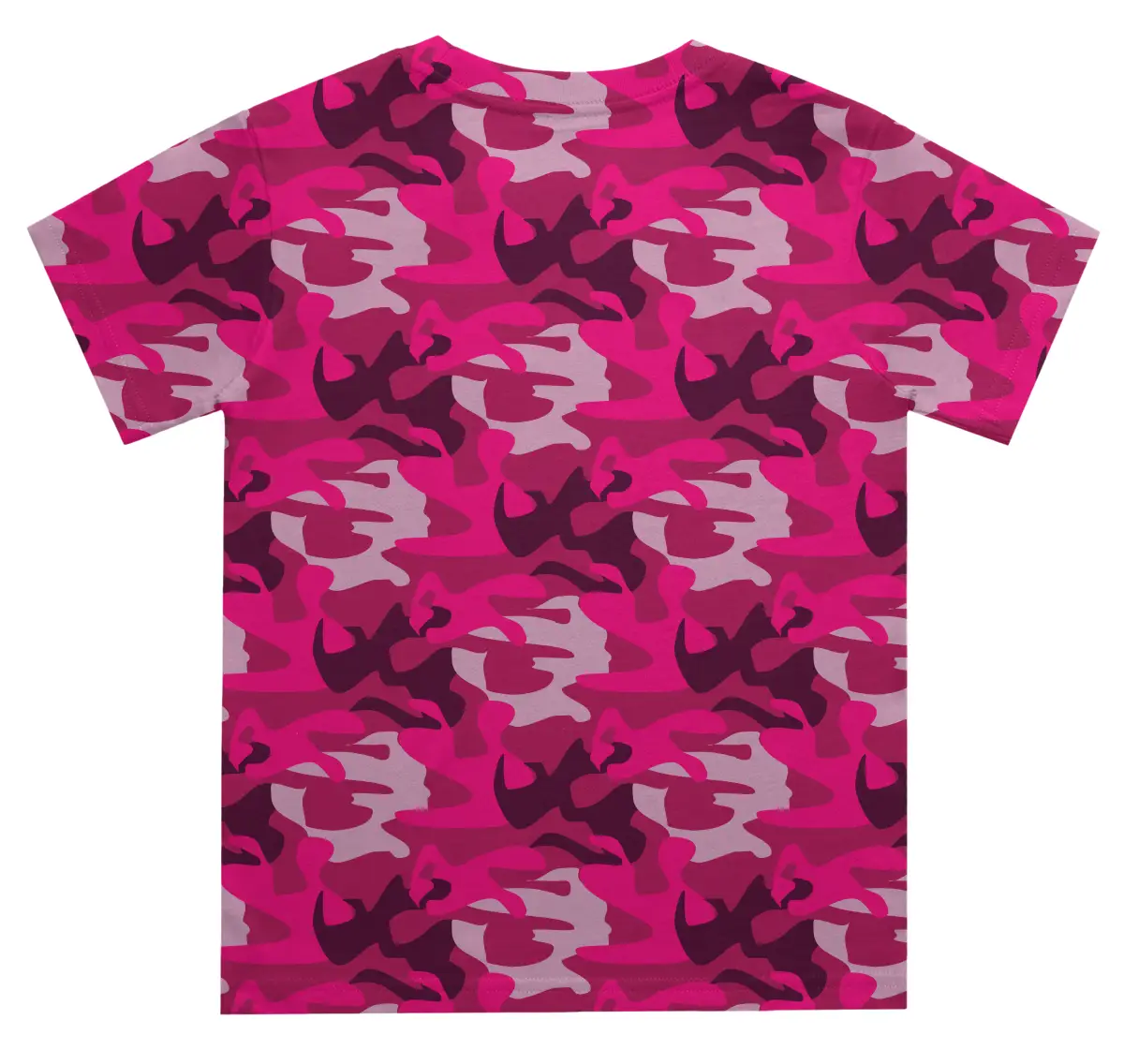 Kids Rani Pink Camouflage T-shirt - Image 3