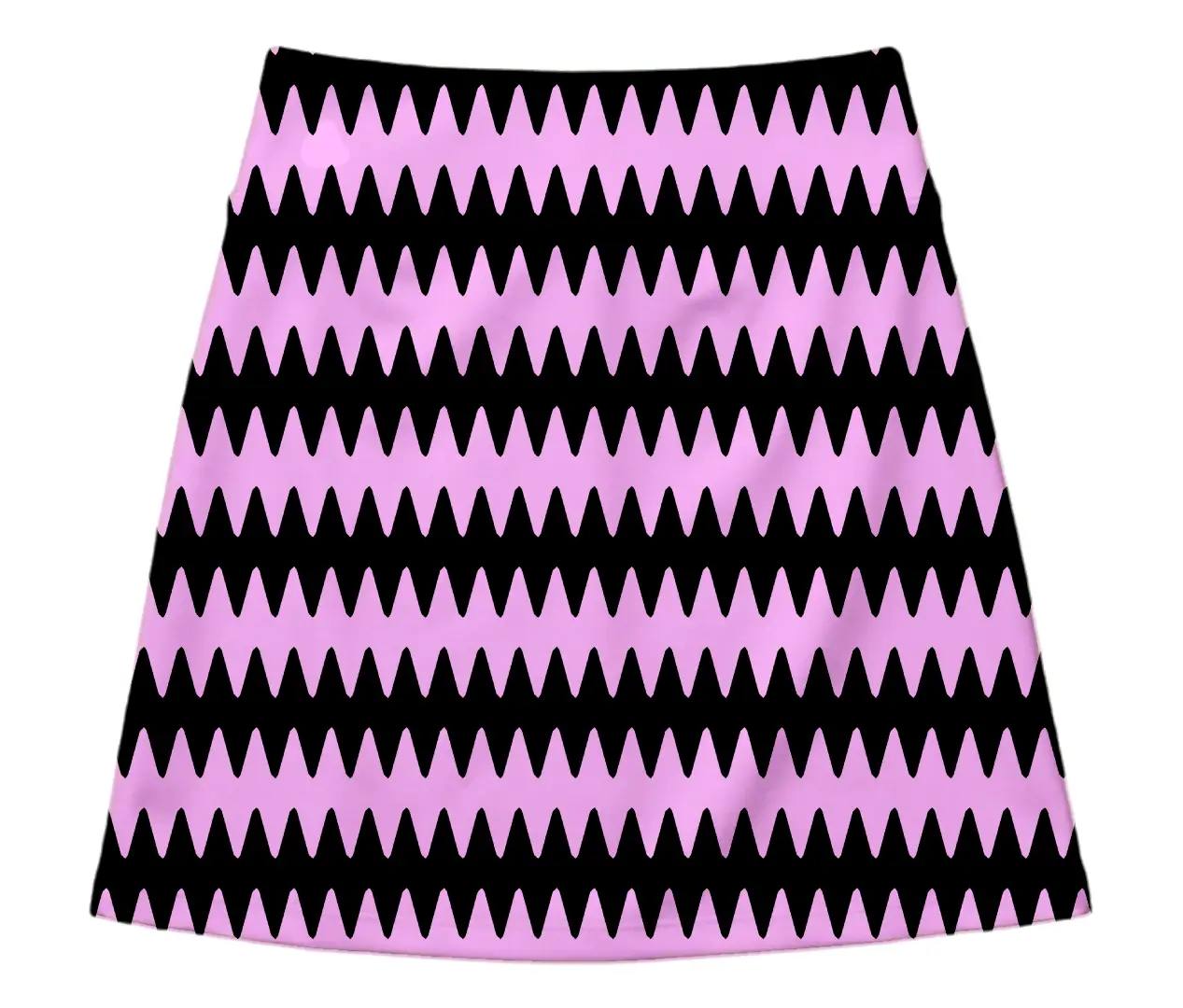 Pink Zig zag Print Mini Skirt And Tube Top Set - Image 2