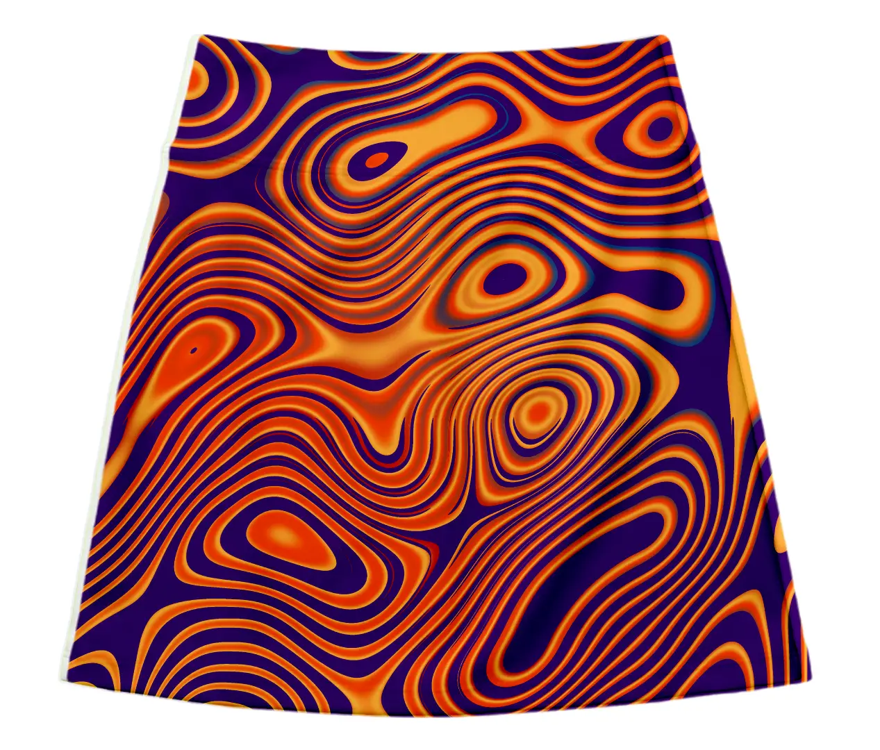 Psychedelic Print Mini Skirt And Tube Top Set - Image 2