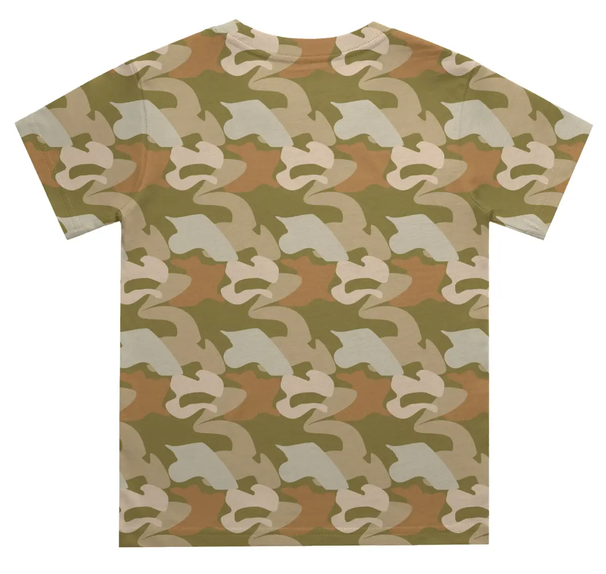 Kids Sand Color Camouflage T-shirt - Image 3