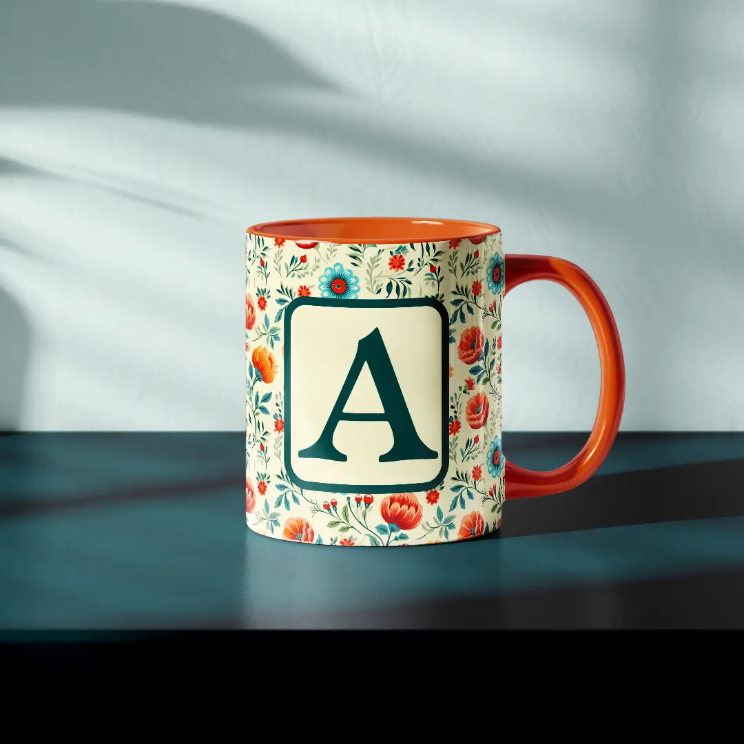 A Alphabet Ceramic Mug