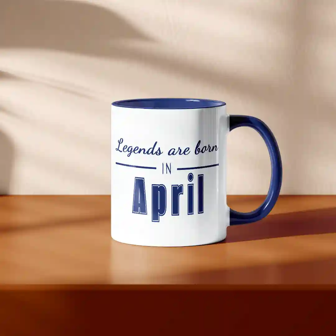 Legends Are Born In April Ceramic Coffee Mug