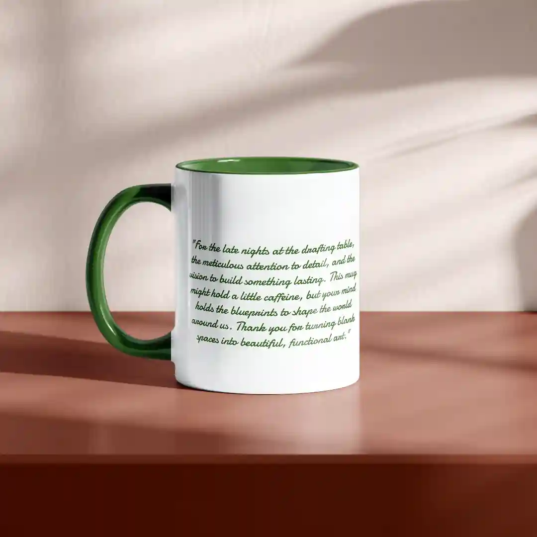 Best Architect Gifting Quote Mug - Image 2