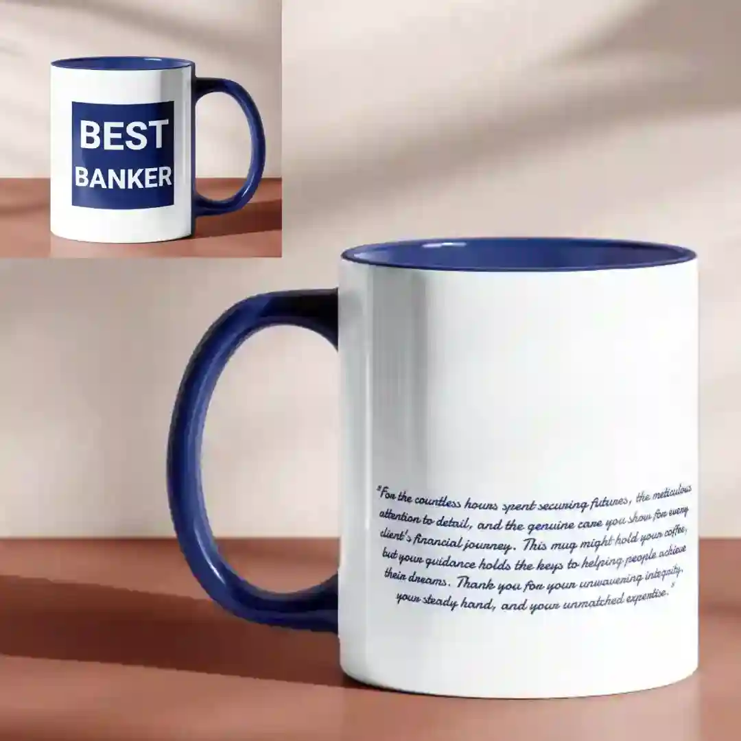 Best Banker Gifting Quote Mug - Image 3