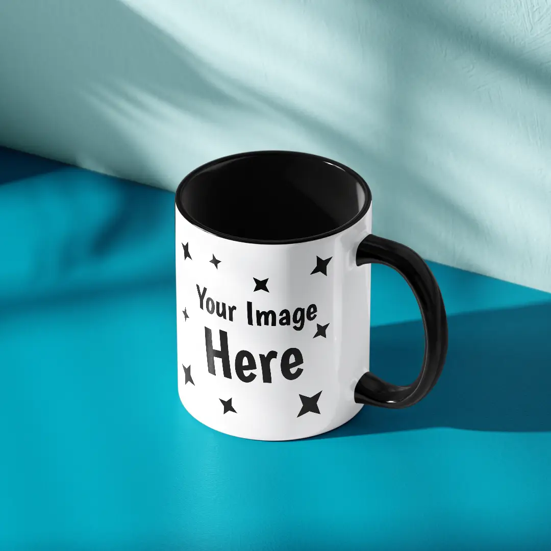 Customised Black Ceramic Mug
