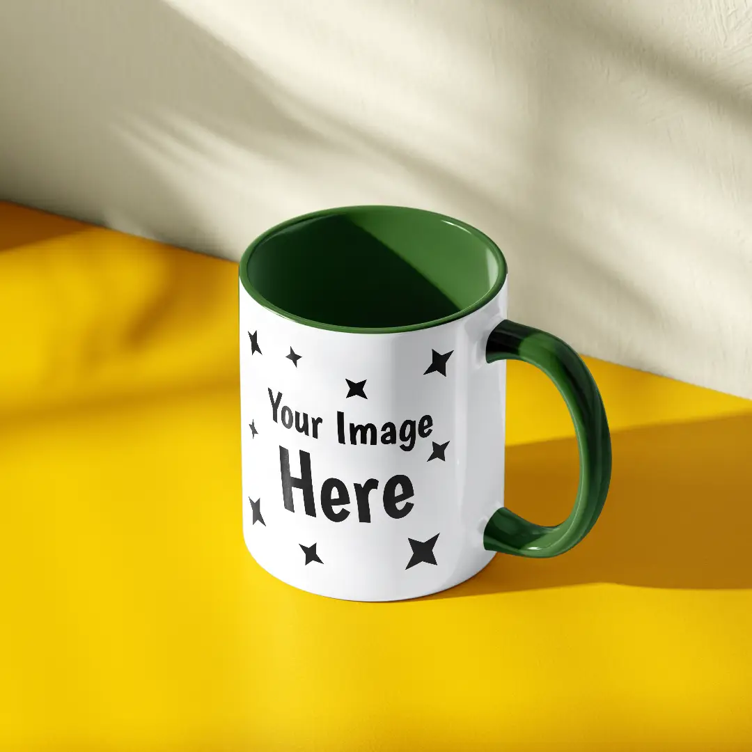 Customised Green Ceramic Mug