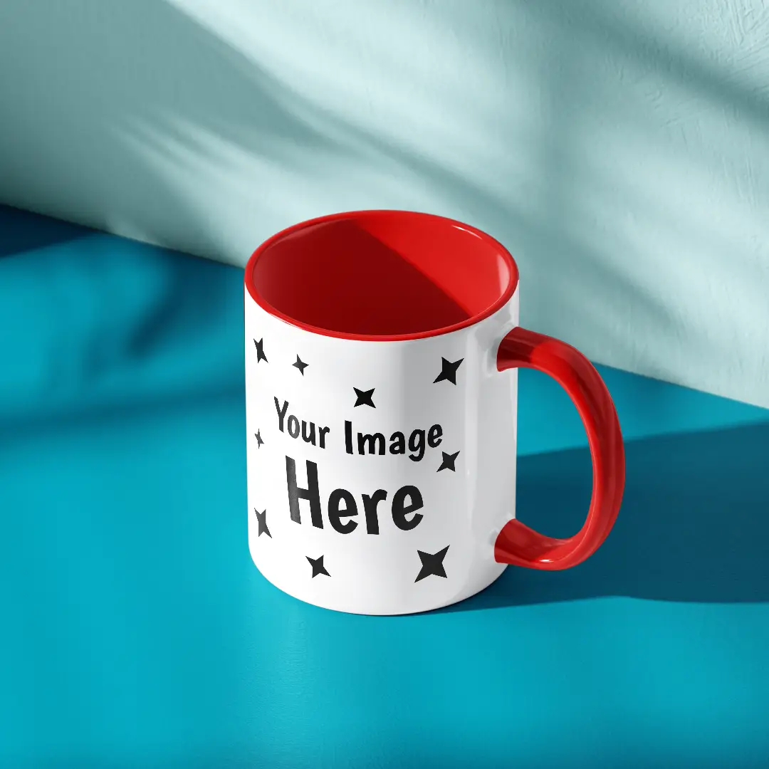 Customised Red Ceramic Mug