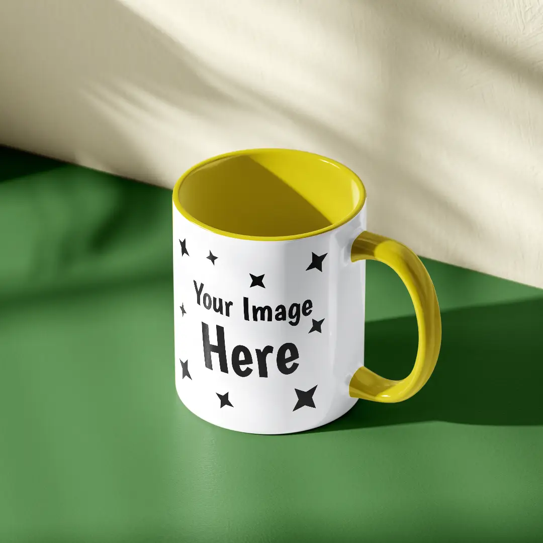 Customised Yellow Ceramic Mug