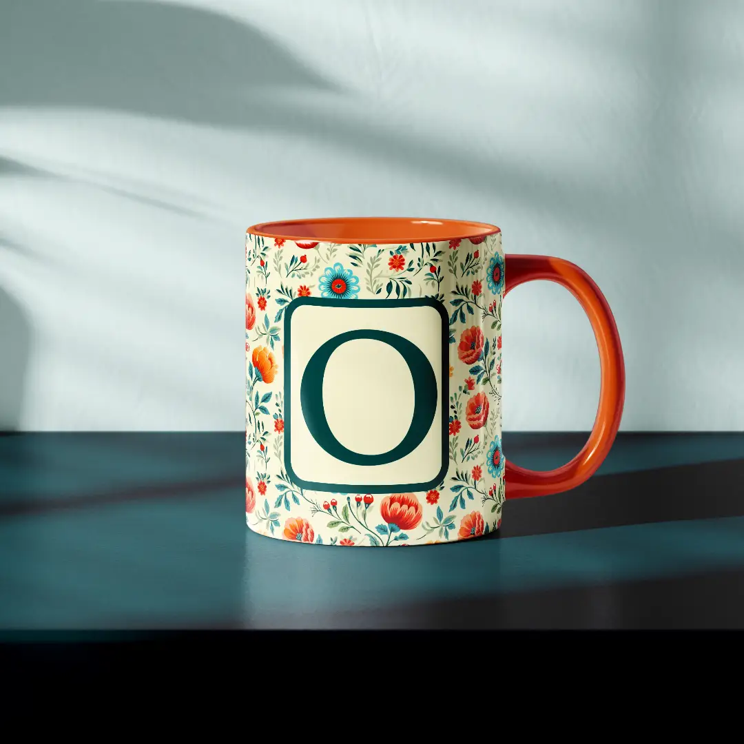 O Alphabet Ceramic Mug