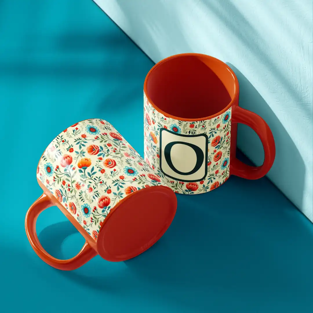 O Alphabet Ceramic Mug - Image 3