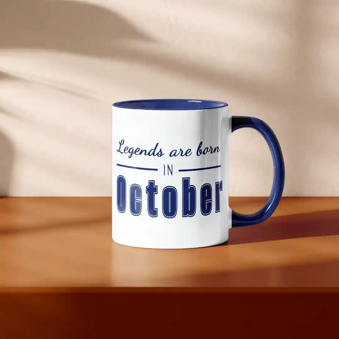 Legends Are Born In October Ceramic Coffee Mug