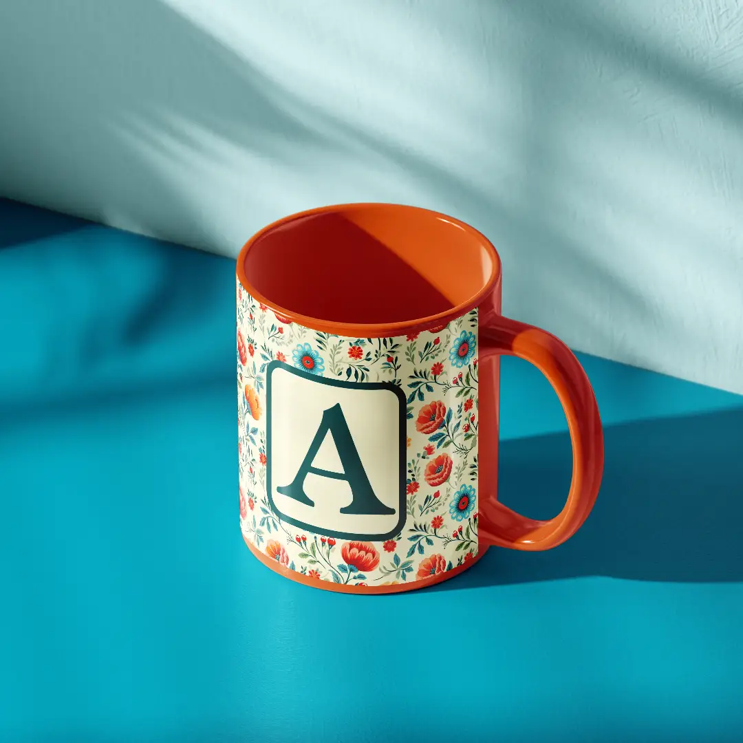 A Alphabet Ceramic Mug - Image 4