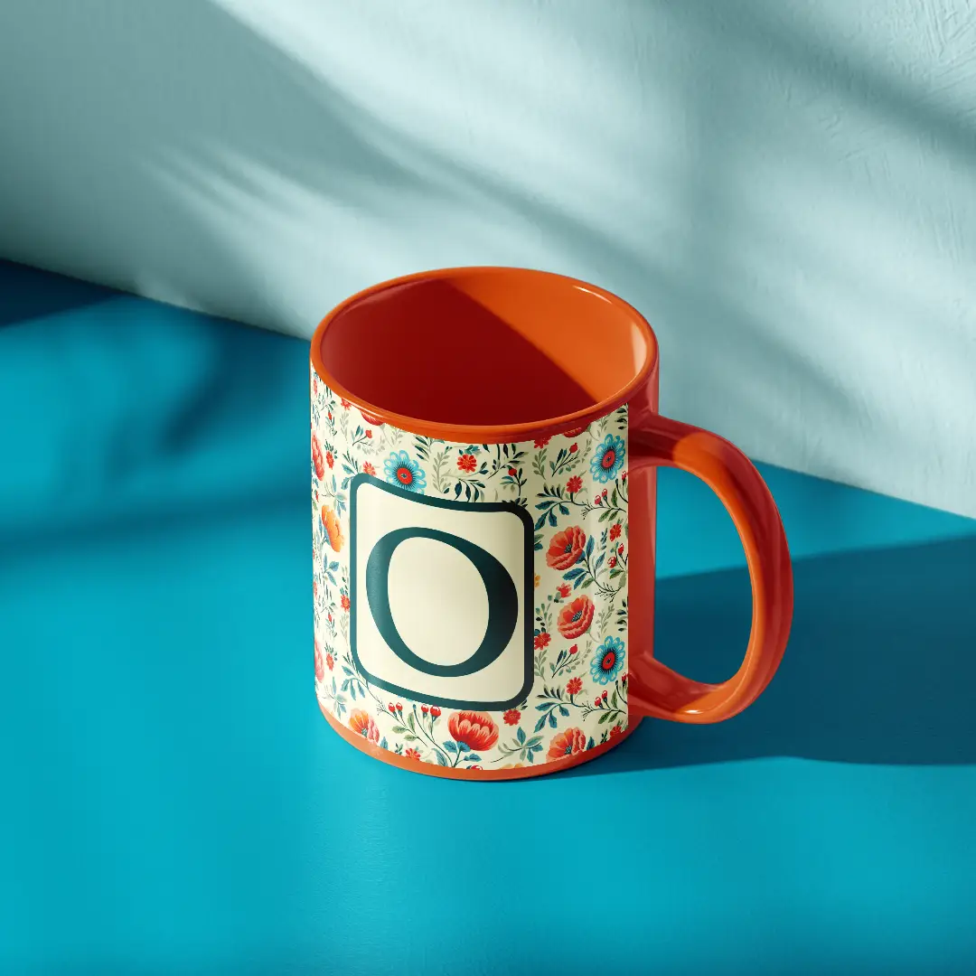 O Alphabet Ceramic Mug - Image 4