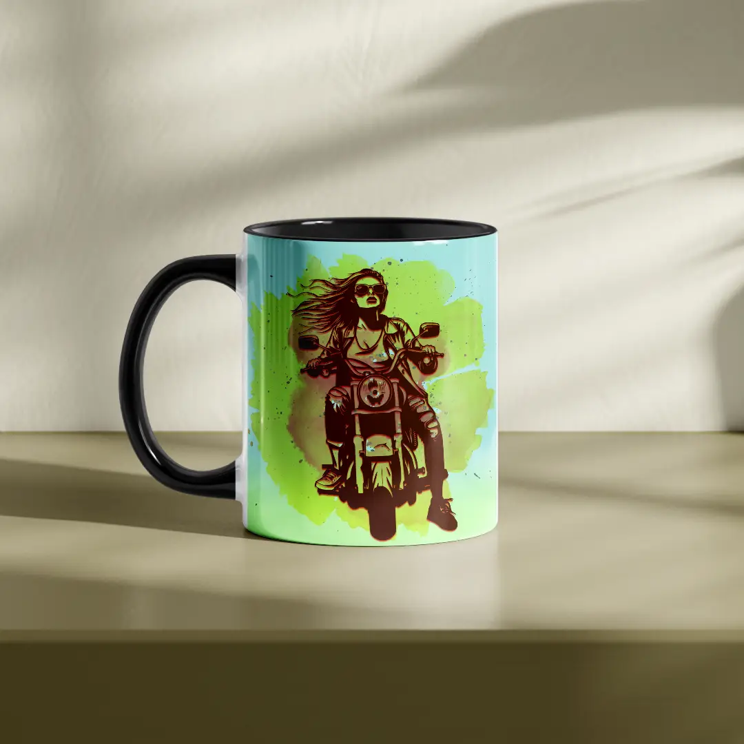 Customised Black Ceramic Mug - Image 3