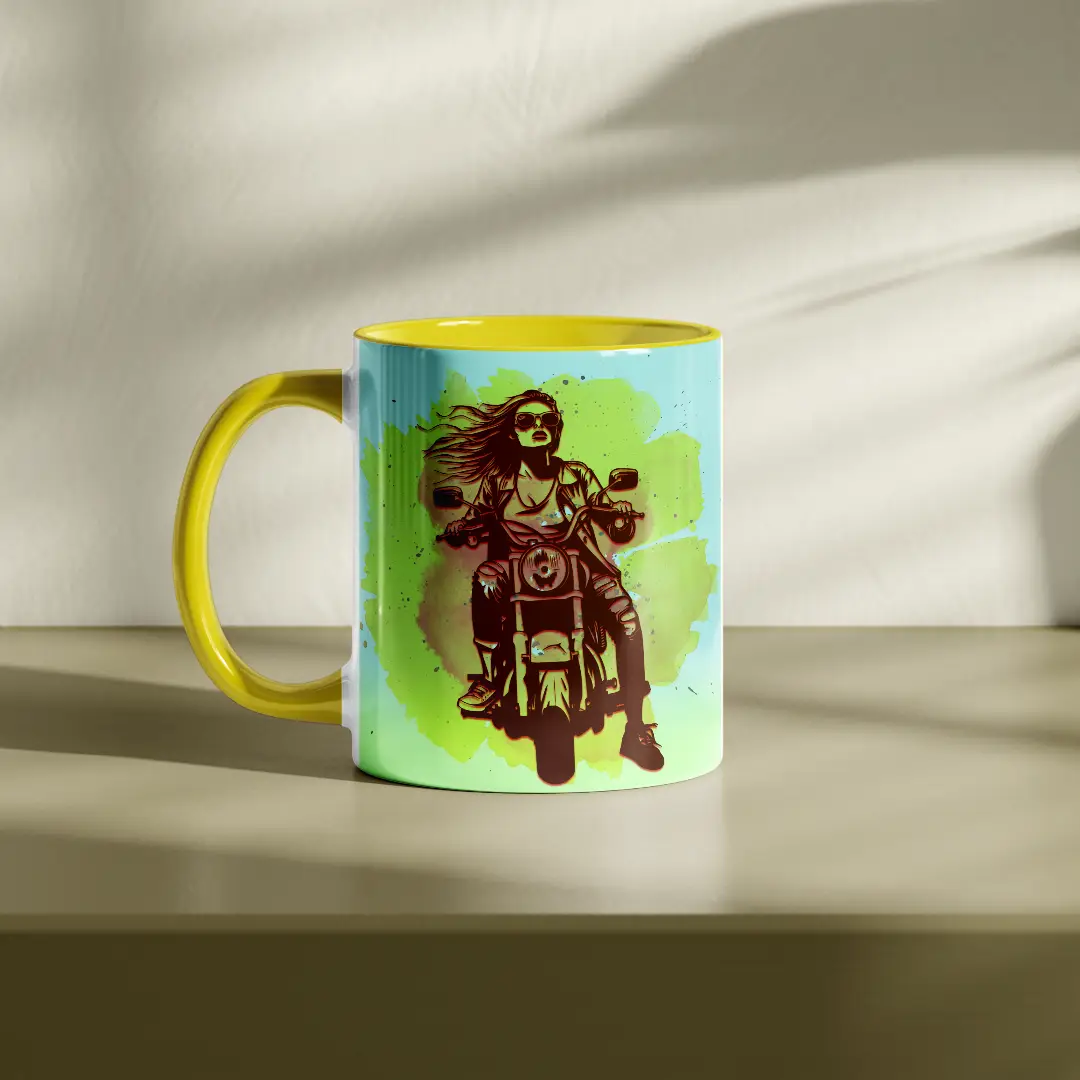 Customised Yellow Ceramic Mug - Image 3