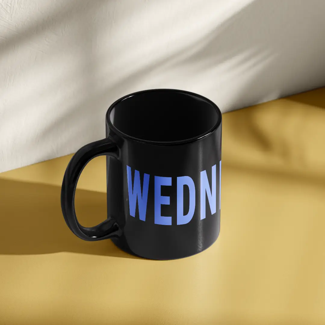 Pack Of Two Wednesday Ceramic Coffee Mug - Image 2