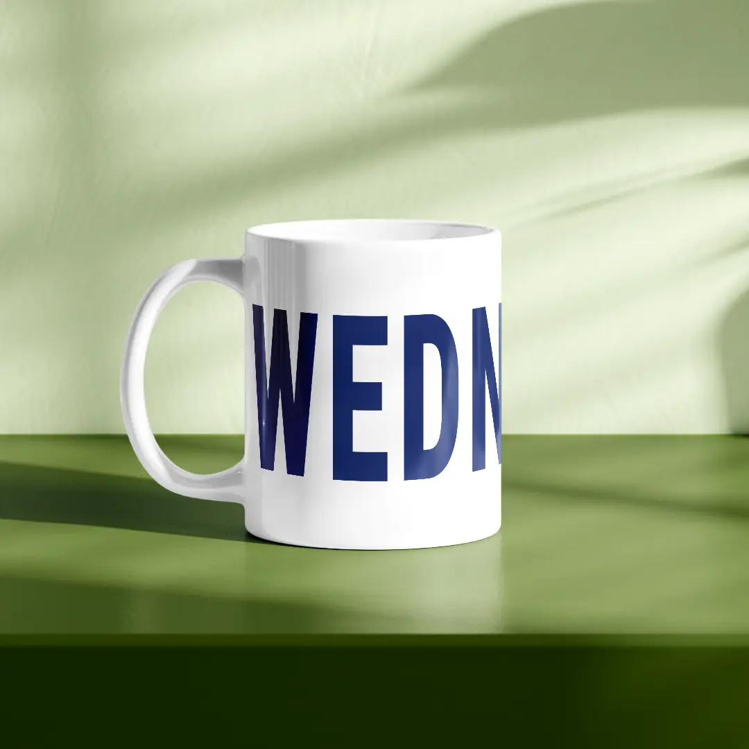 Pack Of Two Wednesday Ceramic Coffee Mug - Image 3