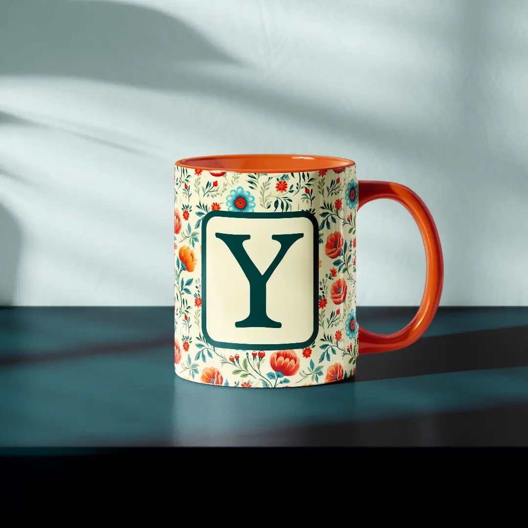 Y Alphabet Ceramic Mug