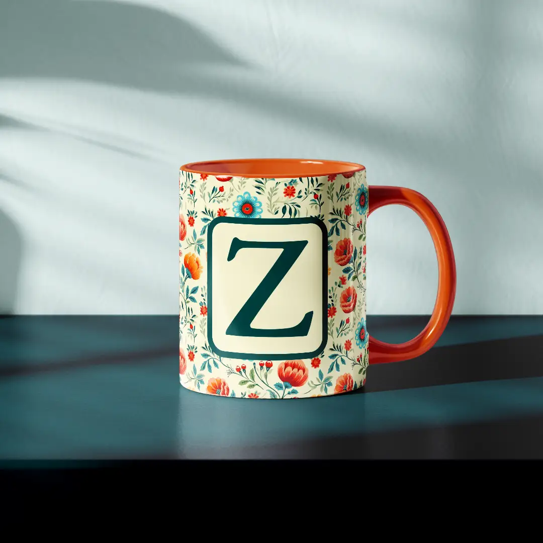 Z Alphabet Ceramic Mug