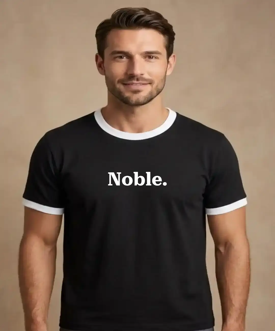 Be Noble Ringer T-shirt