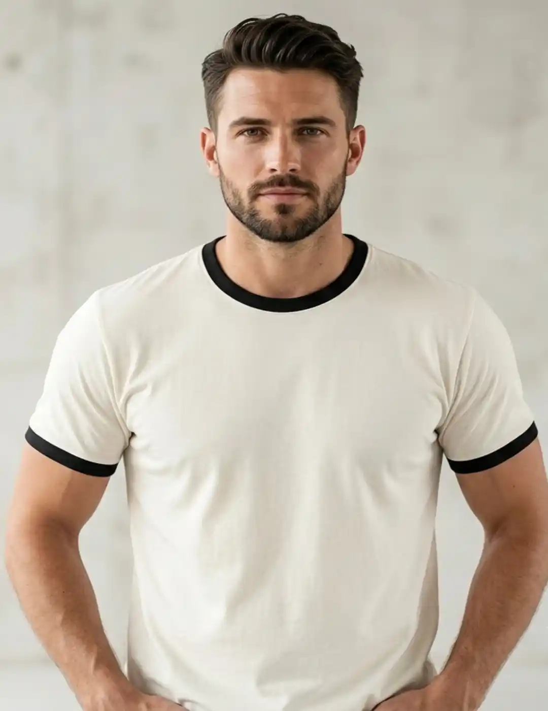 Black White Ringer T-shirt