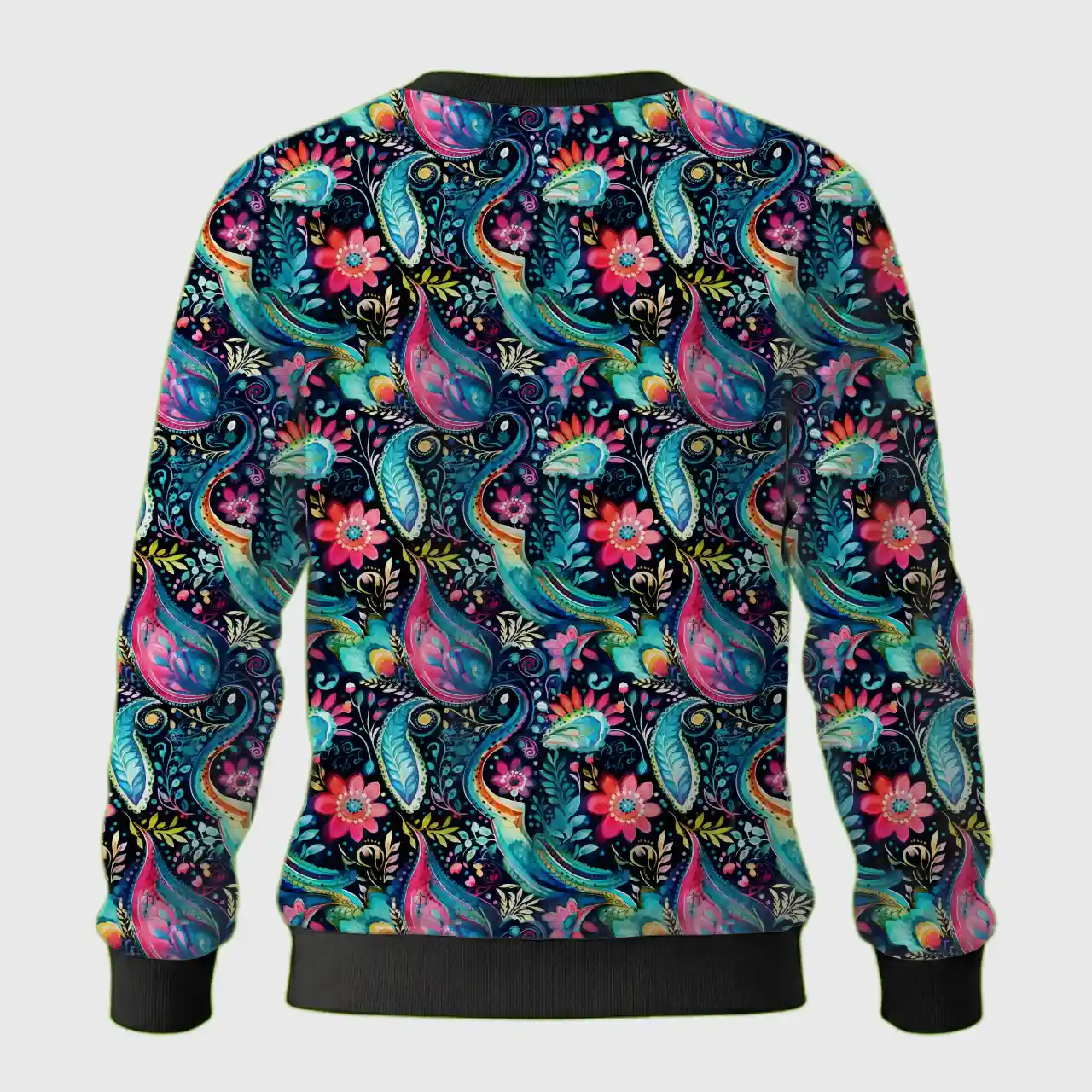Kids Colorful Paisley Printed Sweatshirt - Image 3
