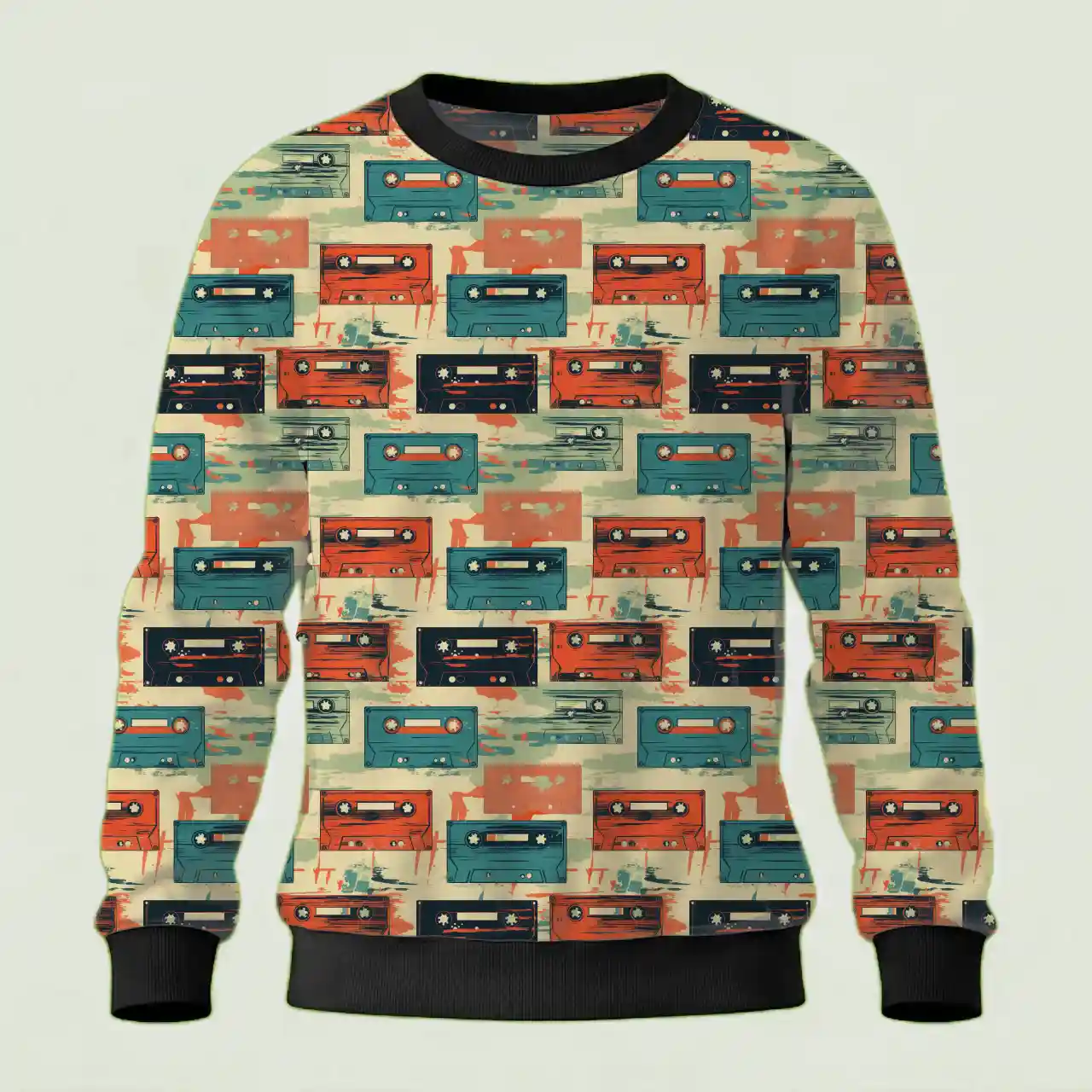 Kids Retro Style Cassette Tape Sweatshirt - Image 2