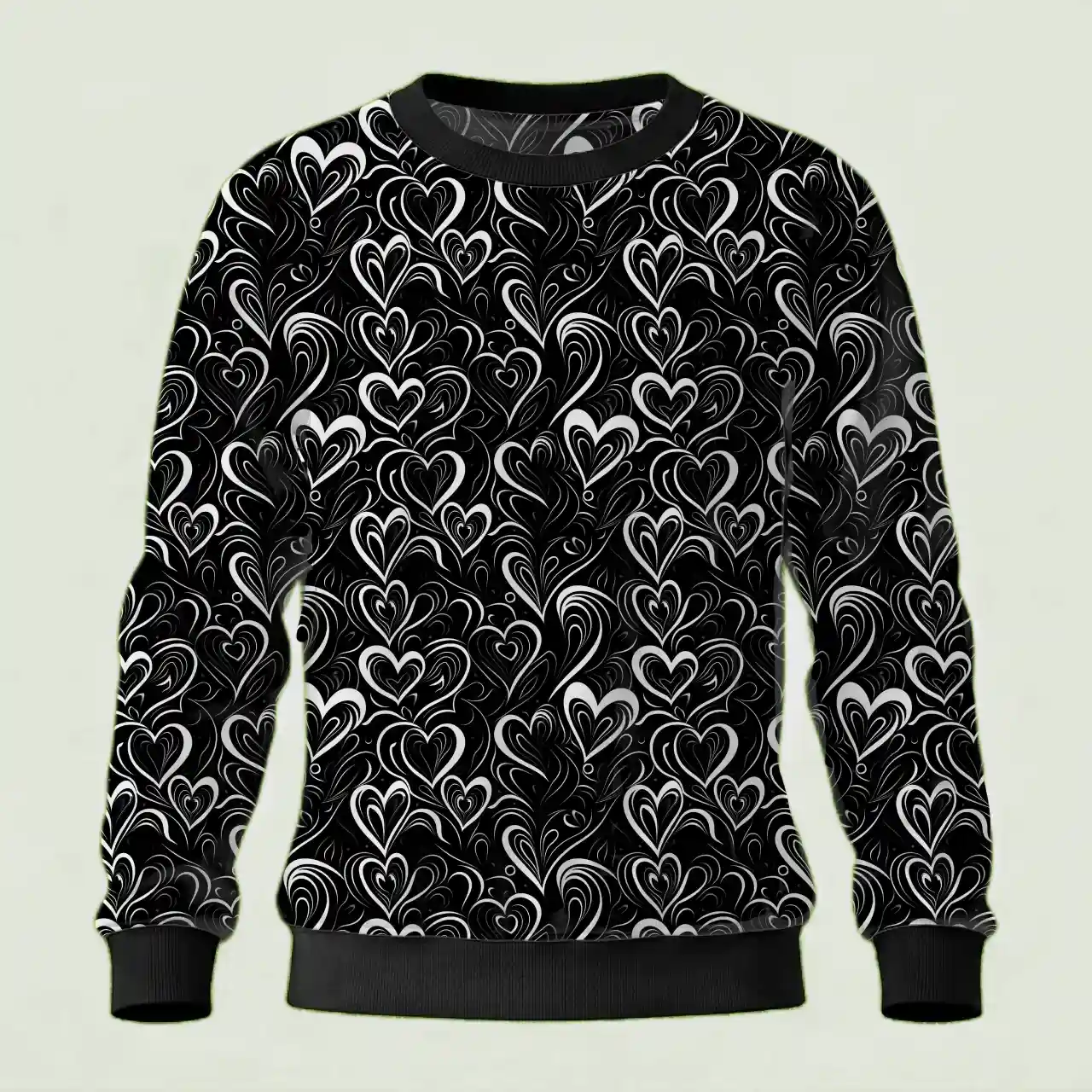 Kids Hearts Print Sweatshirt - Image 2