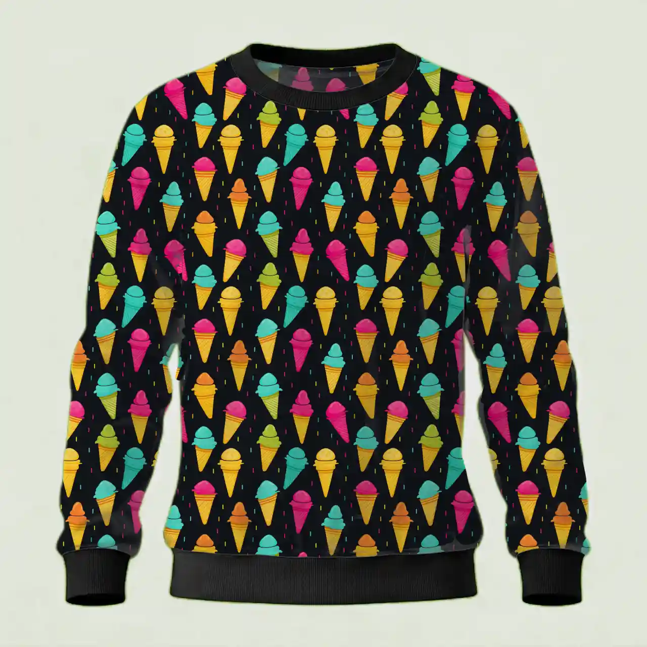Kids Colorful Ice Cream Sweatshirt - Image 2