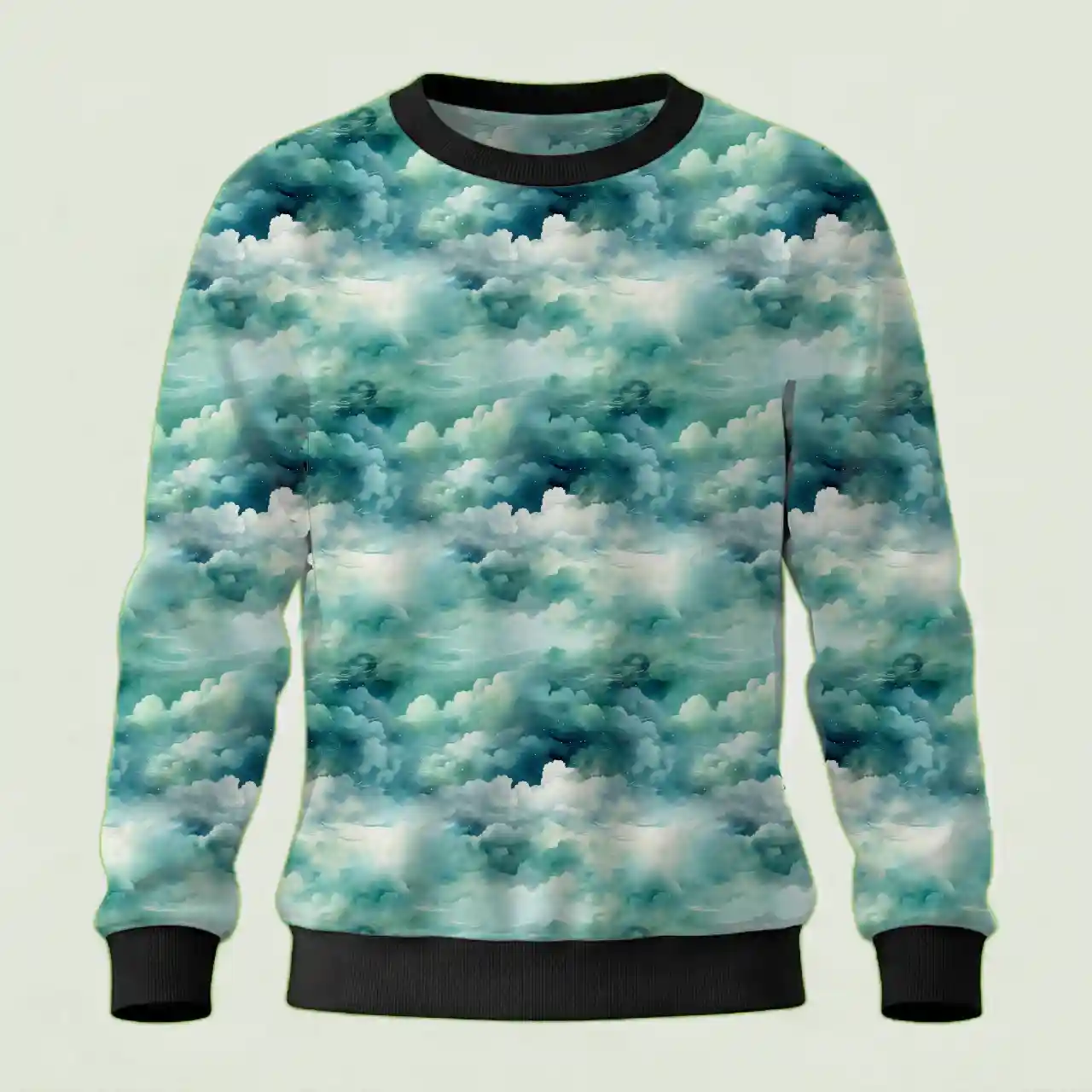 Kids 3D Clouds Print Sweatshirt - Image 2