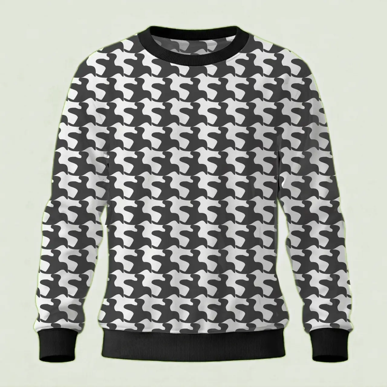 Kids Grey Camo Sweatshirt - Image 2
