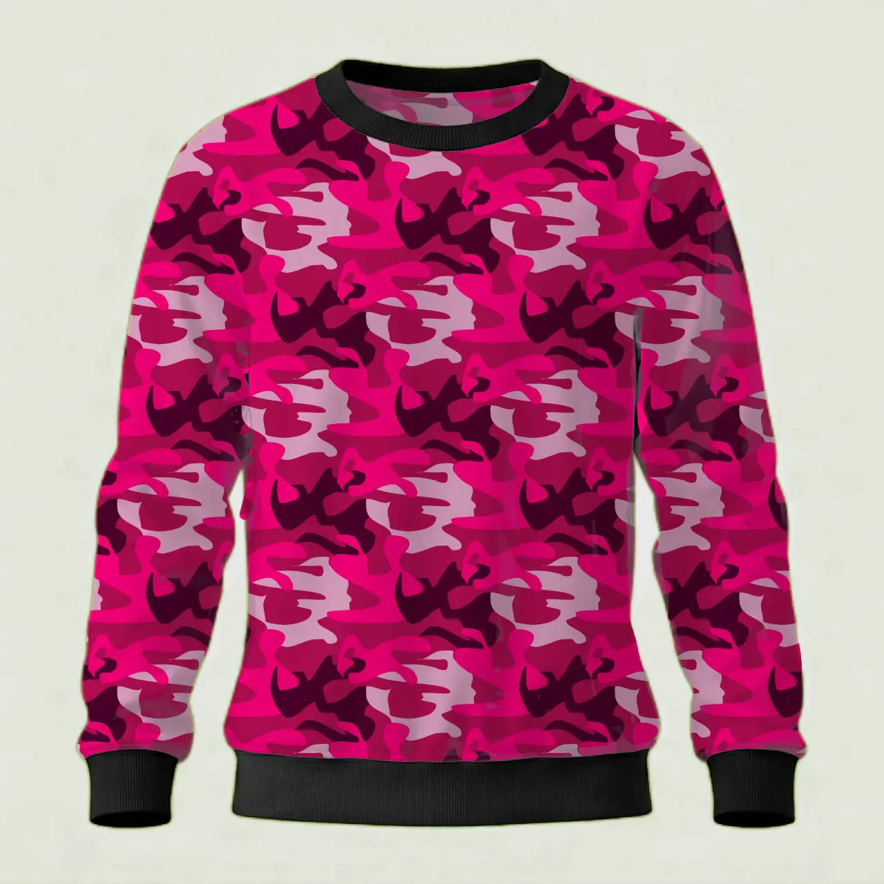 Kids Rani Pink Camouflage Sweatshirt - Image 2