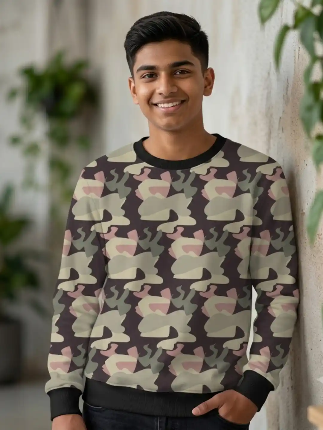 Kids Cinter Camouflage Color Sweatshirt - Image 3