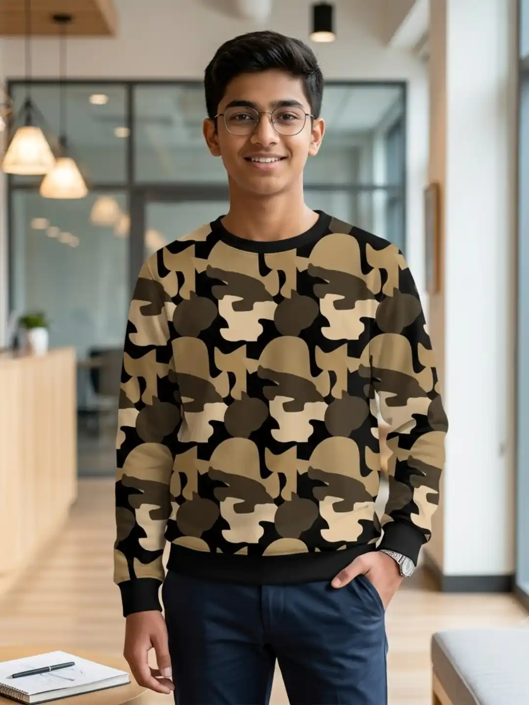 Kids Dessert Camouflage Sweatshirt