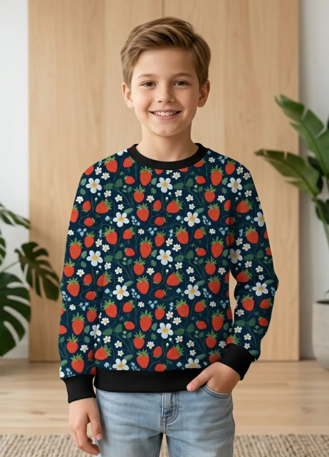 Kids Strawberry Sweatshirt