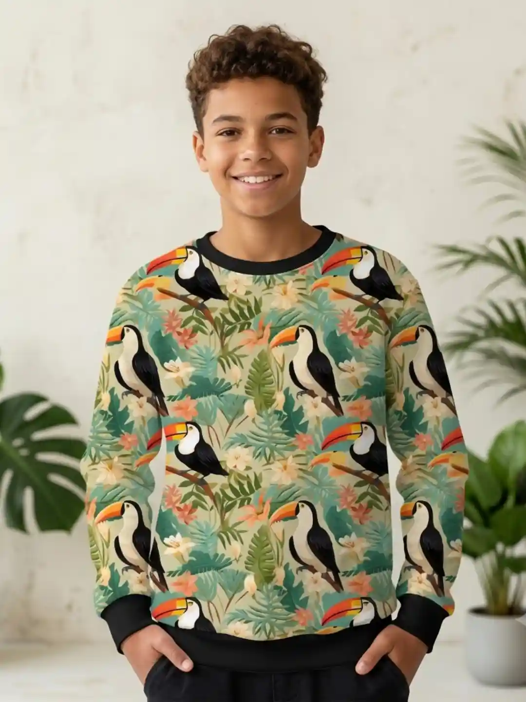 Kids Tropical Colorful Sweatshirt