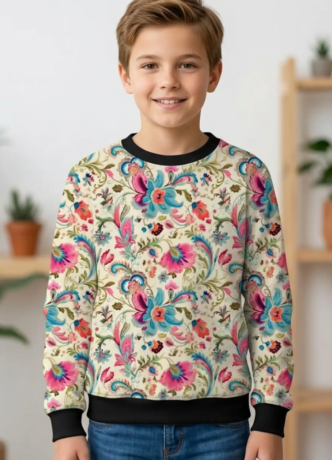 Kids Paisley Printed Sweatshirt
