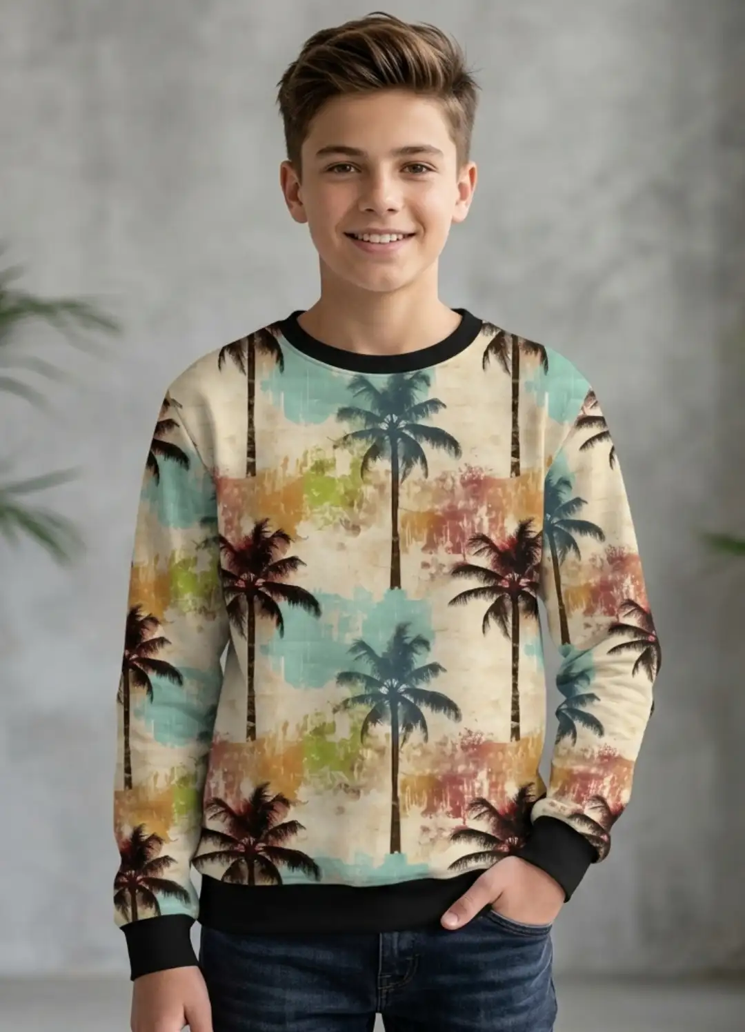 Kids Palm Trees Sweatshirt