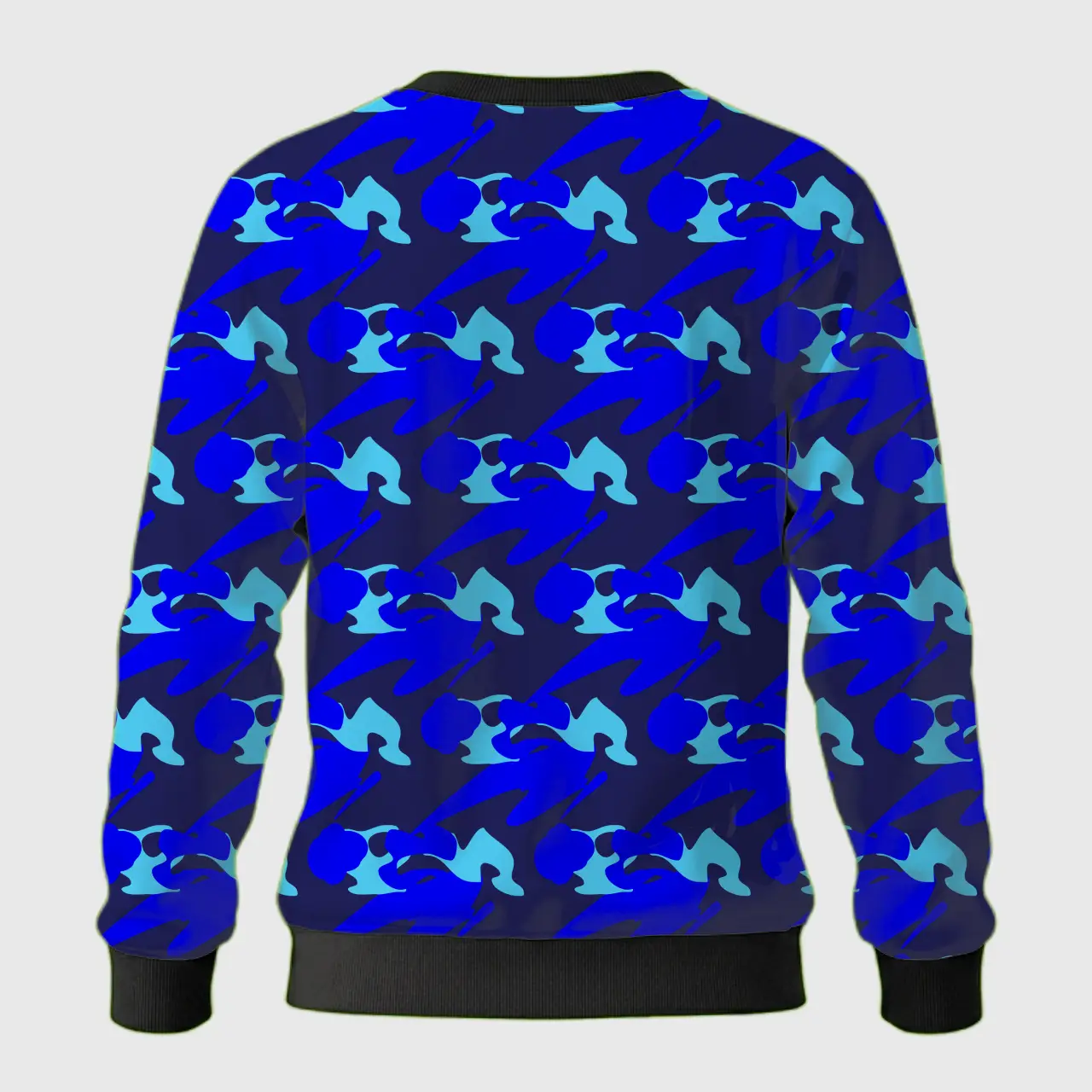 Kids Blue Camouflage Sweatshirt - Image 3